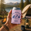 Personalized Camp Bachelorette Can Cooler, Custom Camping Party Favors HO82 902988