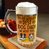 To The World Best Dog Dad Happy Father's Day Glass Beer Mug TH10 892575