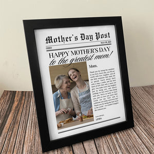 Custom Photo The Greatest Mother For Mother's Day Picture Frame TH10 892597