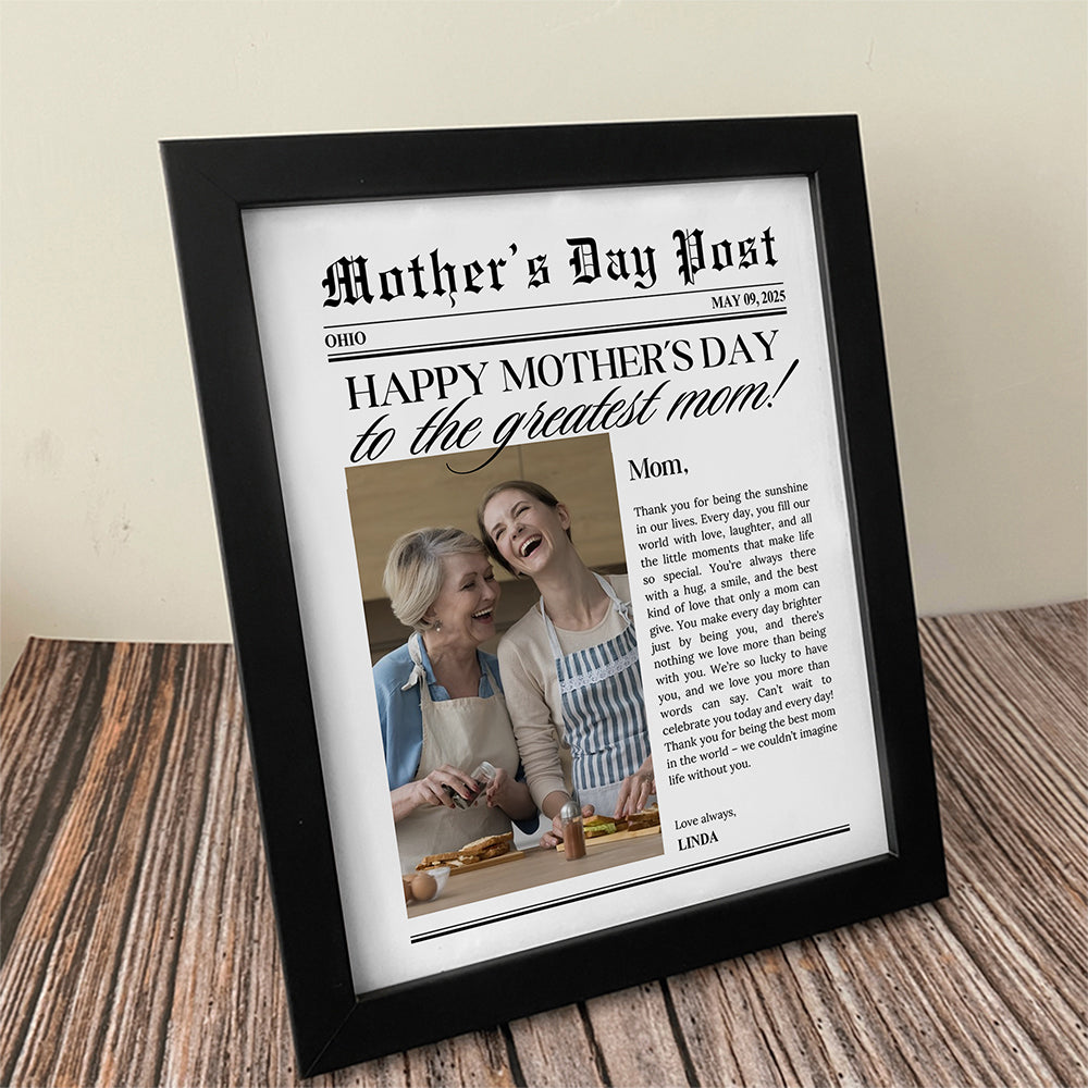 Custom Photo The Greatest Mother For Mother's Day Picture Frame TH10 892597