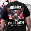 America 250 Years of Freedom Patriotic Eagle Flag Back Side Dark Shirt HA75 897334