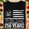 250 Years USA 250th Birthday 1776-2026 Eagle Flag Dark Shirt HO82 894566