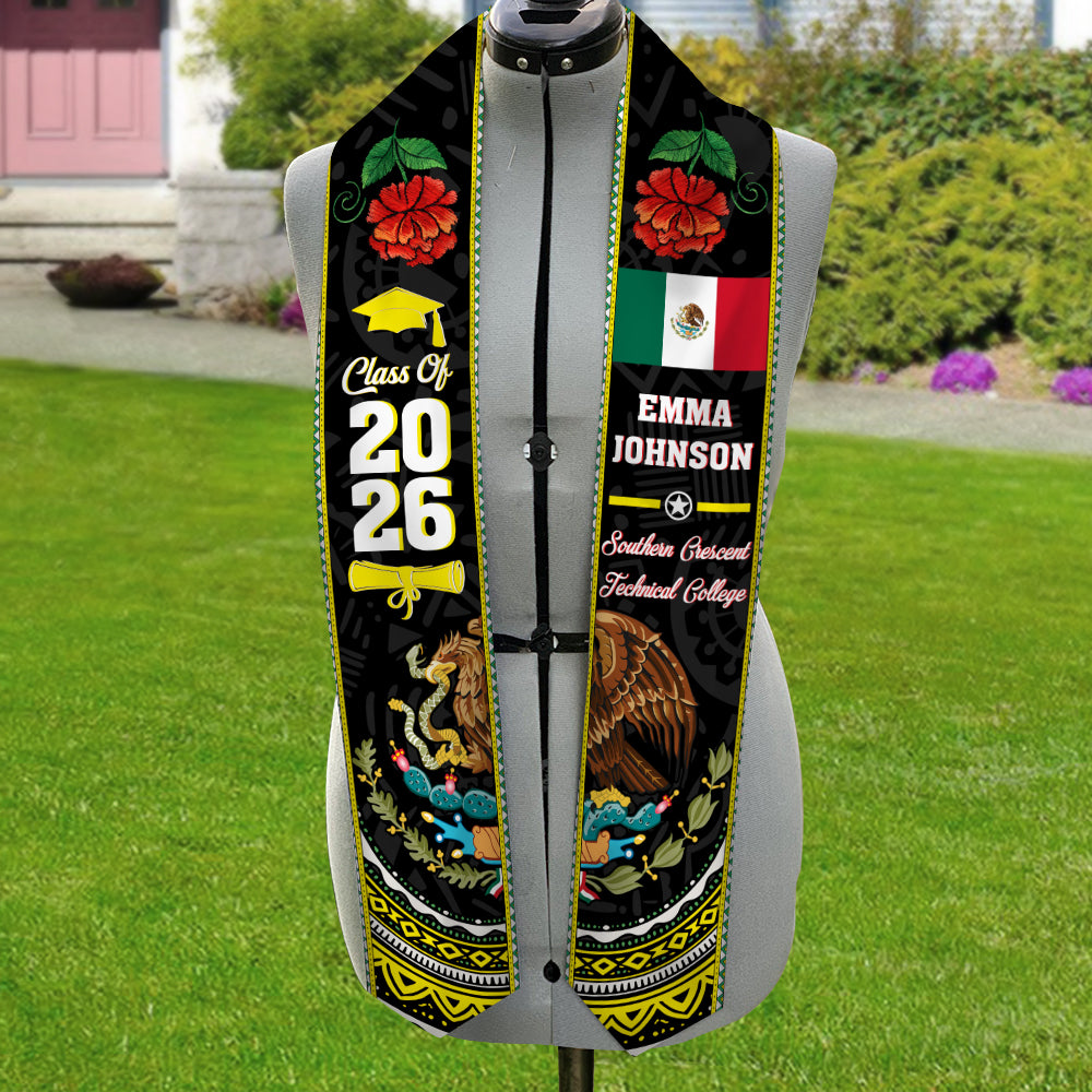 Custom Name Class Of 2026 Graduation Celebration Stole LM32 897697