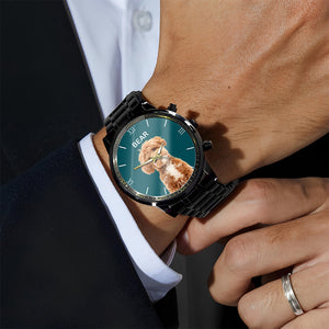 Custom Pet Photo Men's Watch Gift For Dog Cat Lovers HO82 894146