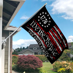 We The People Black And Red USA American Double-Sided Flag HA75 898222