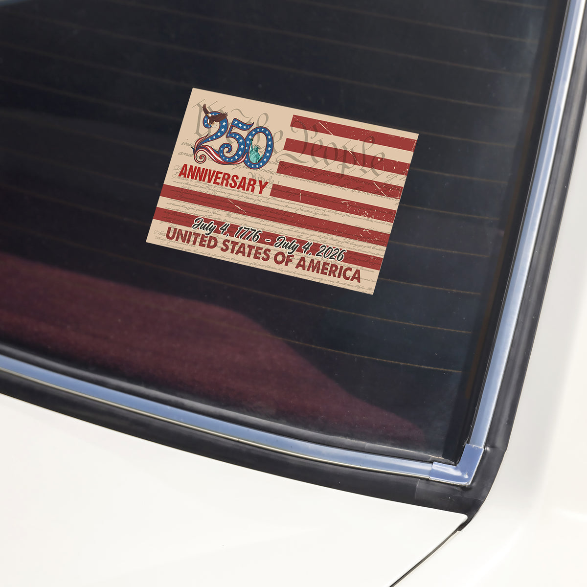 250 Anniversary Of USA Car Window Decal Sticker TH10 898305