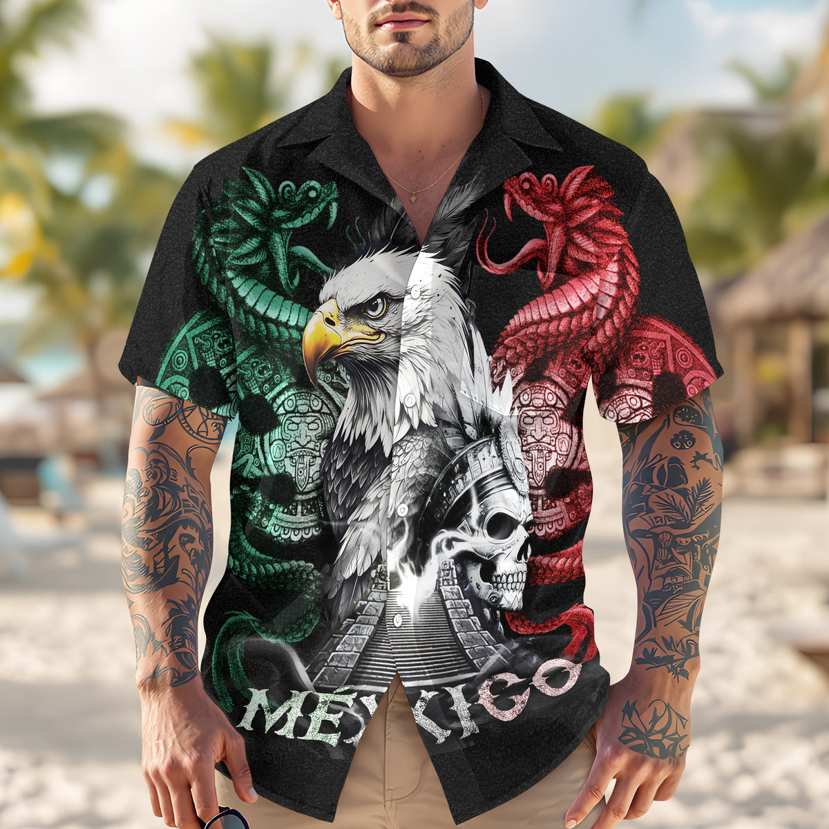 Mexico Eagle Hawaii Shirt N369 895021