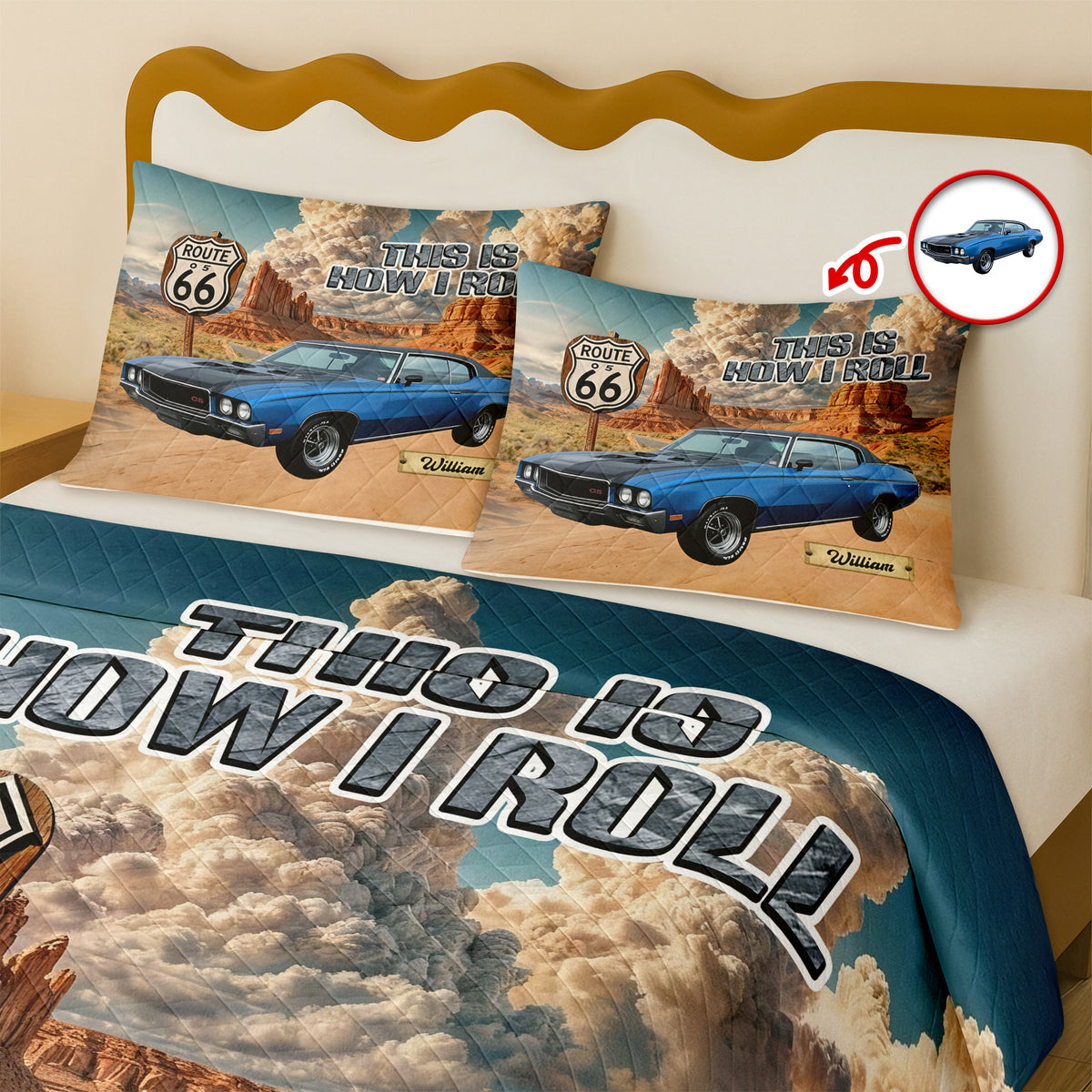 Custom Car Photo This Is How I Roll Bedding Set Gift For Car Lover CH07 899928