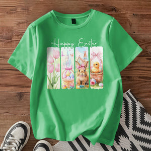 Happy Easter White Bunny T-Shirt LM32 893115