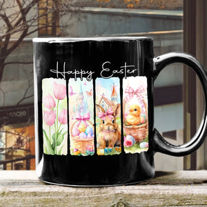 Happy Easter Bunny Black Mug LM32 893129