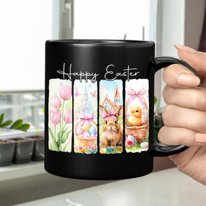 Happy Easter Bunny Black Mug LM32 893129