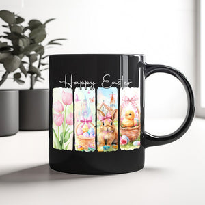 Happy Easter Bunny Black Mug LM32 893129