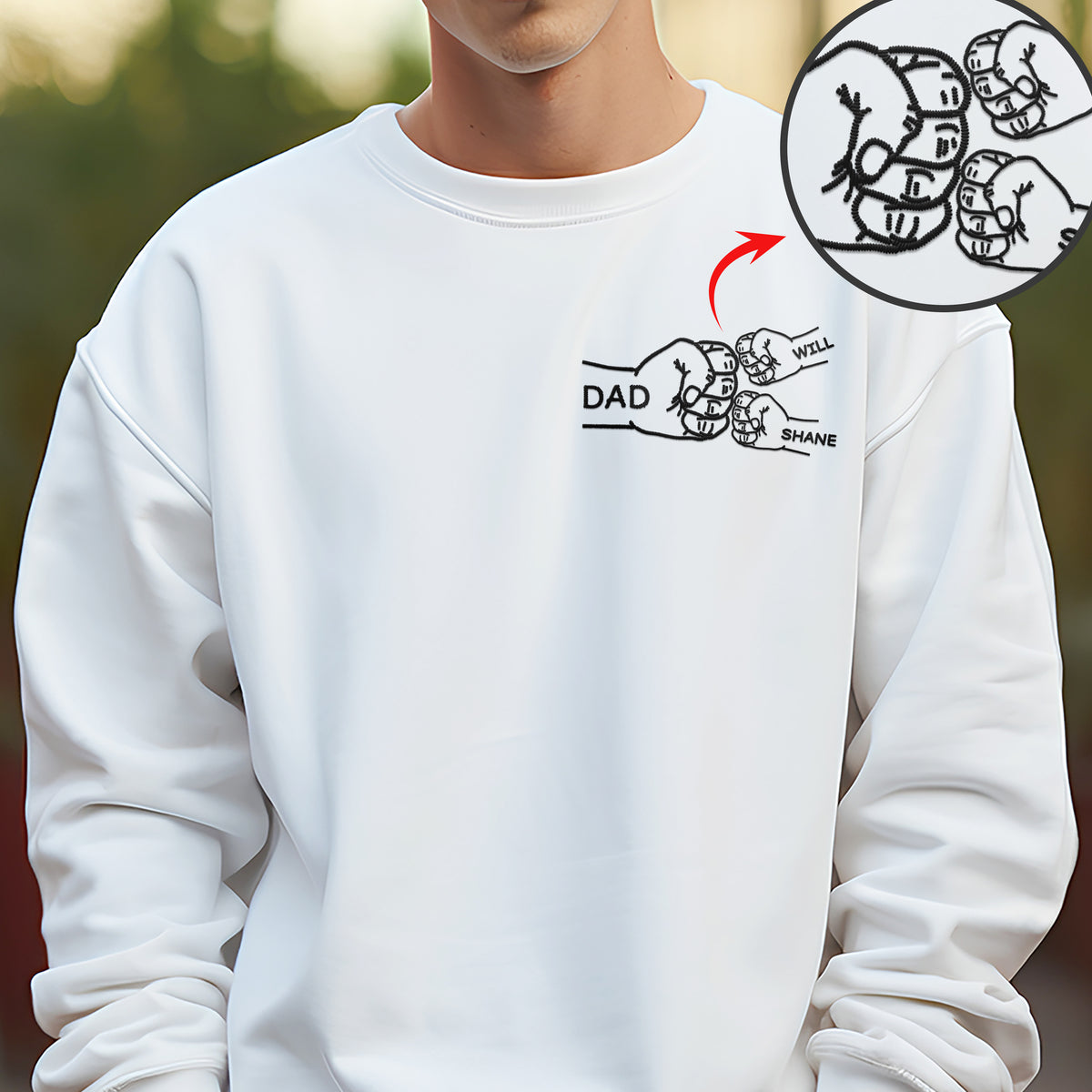 Personalized Dad With Kids Hand To Hand Bright Shirt Family Gift TH10 894349