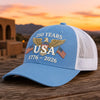 250 Years USA 1776-2026 Eagle Embroidered Trucker Hat HO82 902886