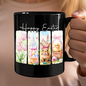 Happy Easter Bunny Black Mug LM32 893129