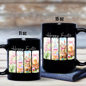 Happy Easter Bunny Black Mug LM32 893129