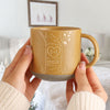 Personalized Engraved Pottery Mug For Couple, Wedding Gift, A Heart Tree Mug TH10 170351
