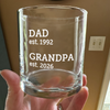 Personalized Dad Est. Grandpa Est. Whiskey Glass Father's Day Gifts LM32 669073