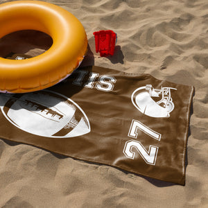 Personalized Athletic Summer Beach Towels For Sport Lovers LM32 893465