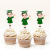 Custom Funny Face Class of 2025 Graduation Decoration Cupcake Toppers HA75 891998