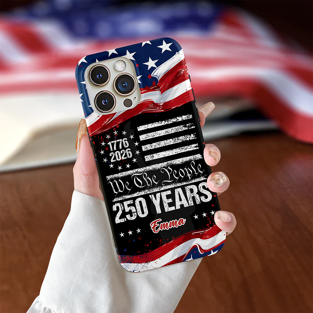Custom Name 250 Years USA 250th Birthday 1776-2026 Eagle Phone Case HA75 920198