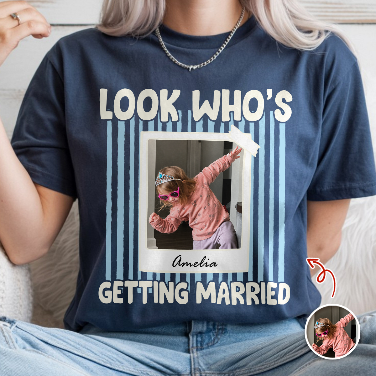 Custom Photo Look Who's Getting Married Bachelorette Comfort Shirt HA75 921990