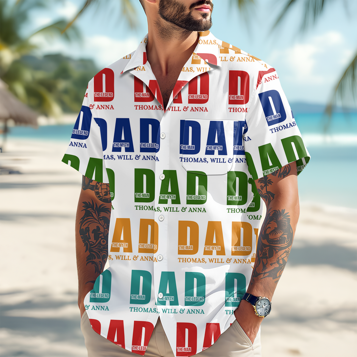 Personalized The Man The Myth The Legend Dad Hawaii Shirt LM32 893705