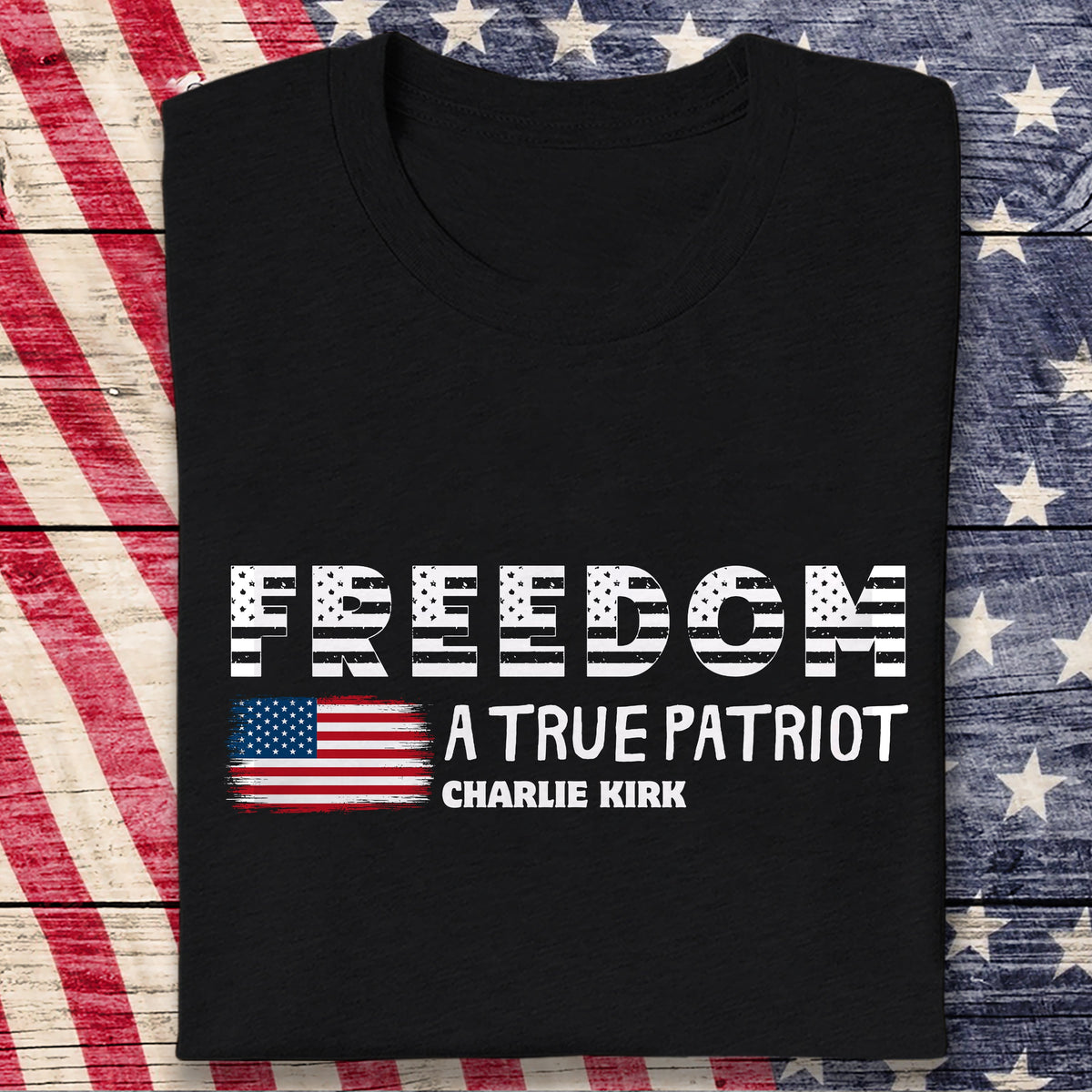 Charlie Kirk A True Patriot Rest In Peace Dark Shirt HO82 65756