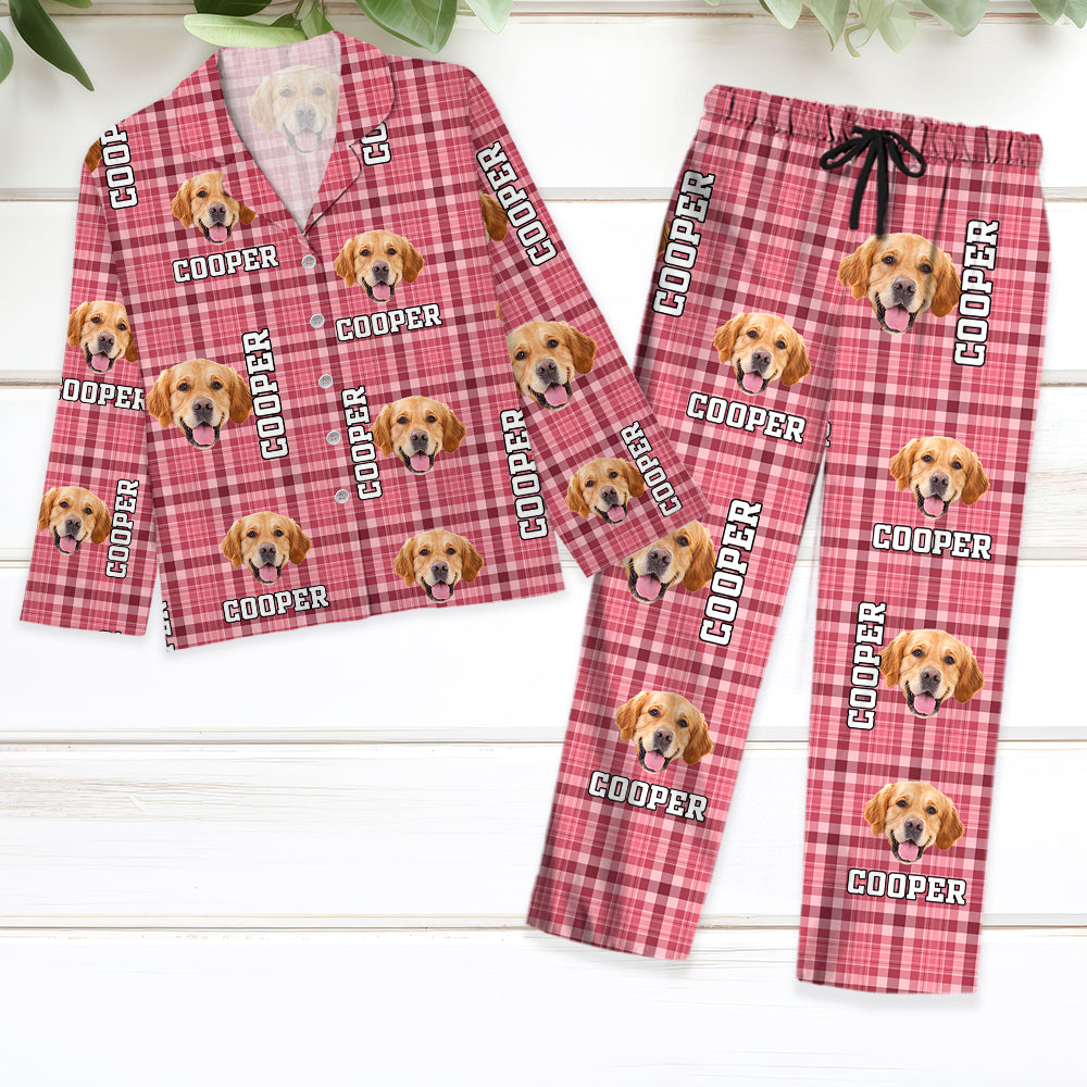Custom Dog Photo Fluffy Pajamas Gift for Dog Lovers CH07 896268
