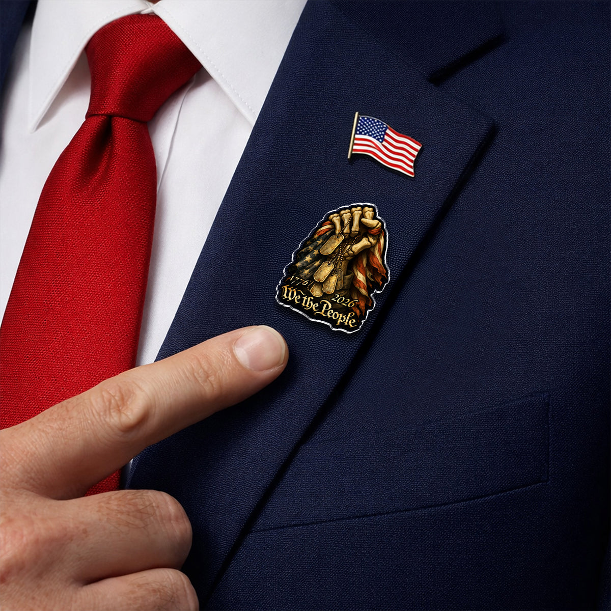 We The People 1776-2026 Acrylic Pin HA75 920946