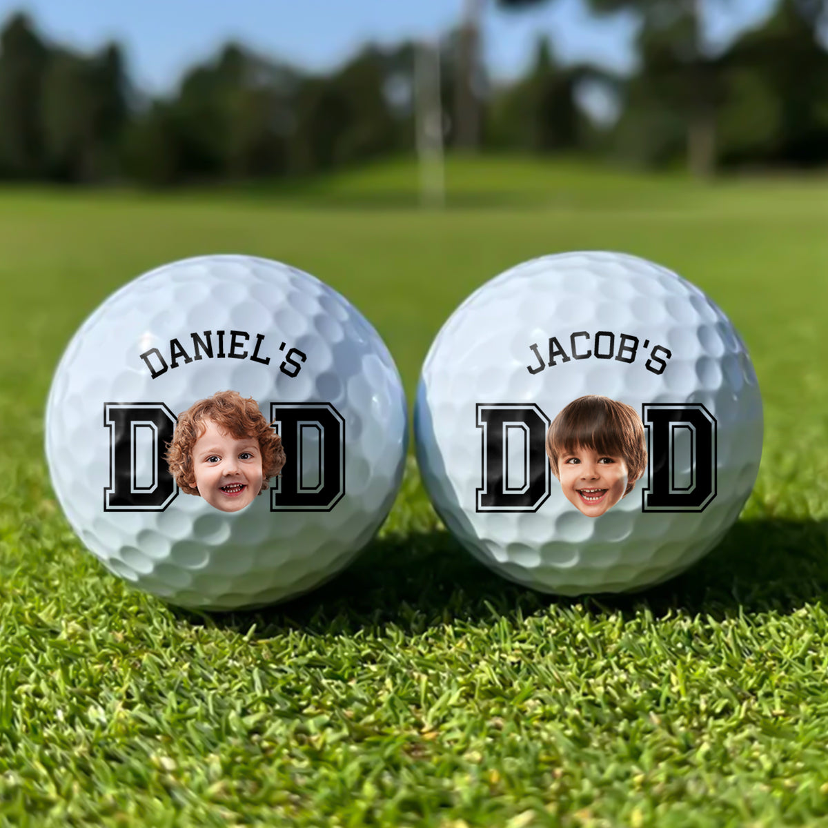 Custom Kid Photo Golf Ball Gift For Mom & Dad HA75 921338