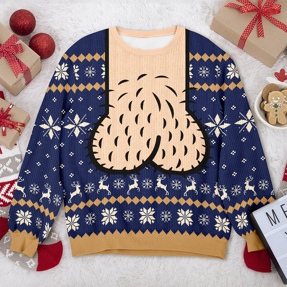 Cockmas Holiday Ugly Sweater Merry Cockmas Sweater Funny Meme Christmas Sweater Gift For Him CH07 180504