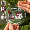 Custom Dog Cat Photo Life Would Be Boring Without Me Glass Ornament For Christmas TH10 894877