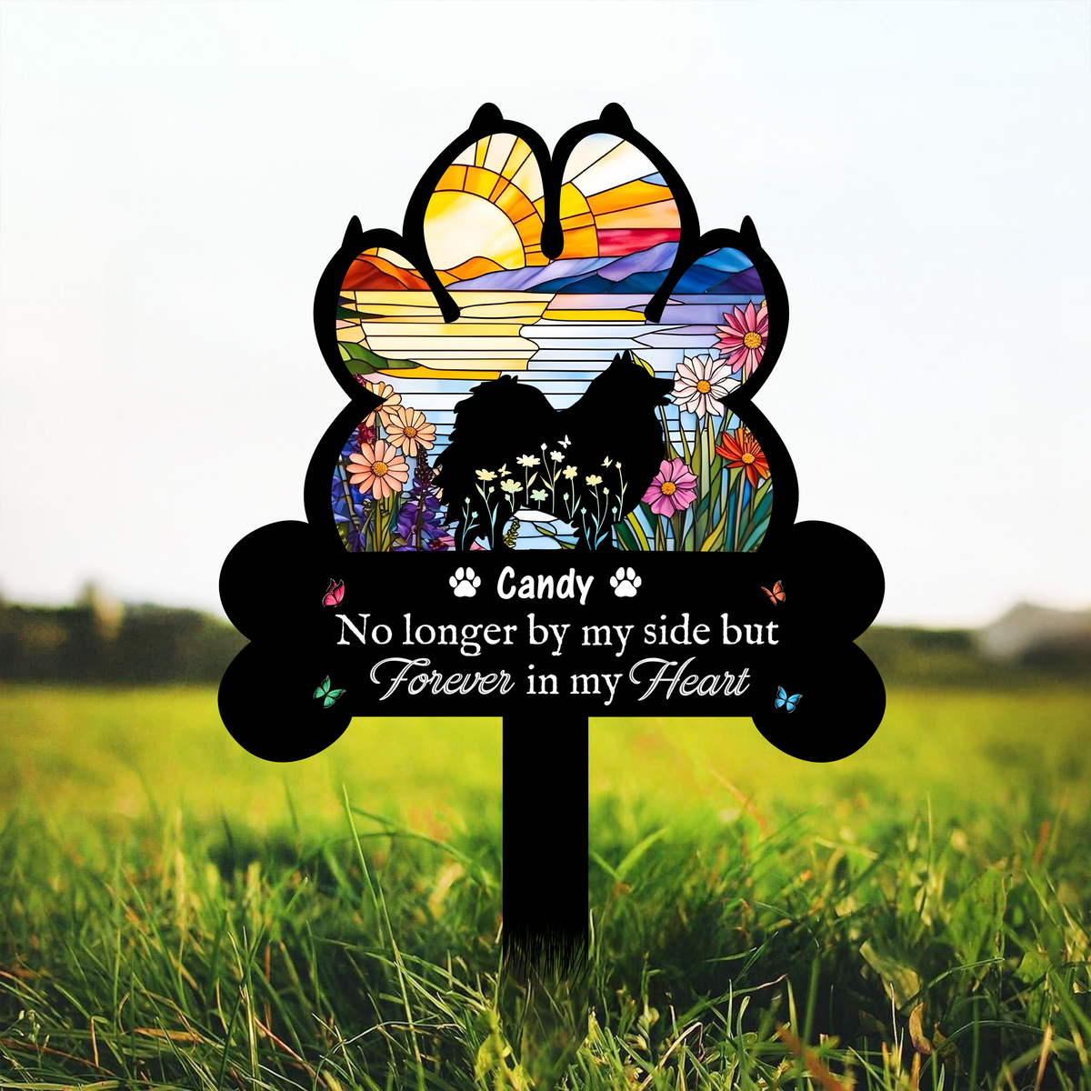 Personalized You Left Paw Prints Forever On Our Hearts - Personalized Garden Stake CH07 896236