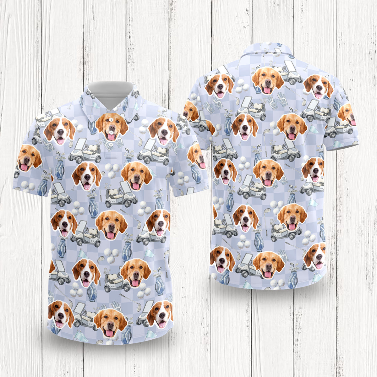 Custom Pet Photo Golf Polo Shirt Gift For Golfer, Golf Lovers, Dog Cat Lovers HO82 900840