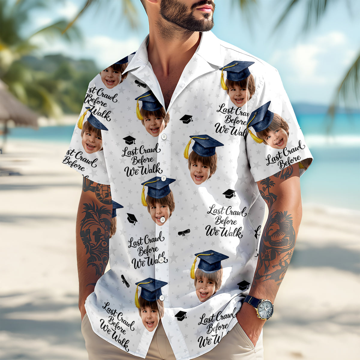 Custom Photo Look Who's Graduated Hawaii Shirt Graduation Gift HA75 921222