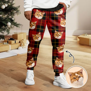 Custom Cat Photo Sweatpants Gift For Christmas HO82 894862
