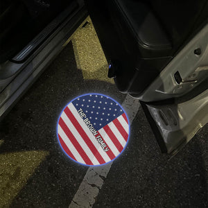 Custom National Flags With Family Name Welcome Car Door Projector Light HO82 894350