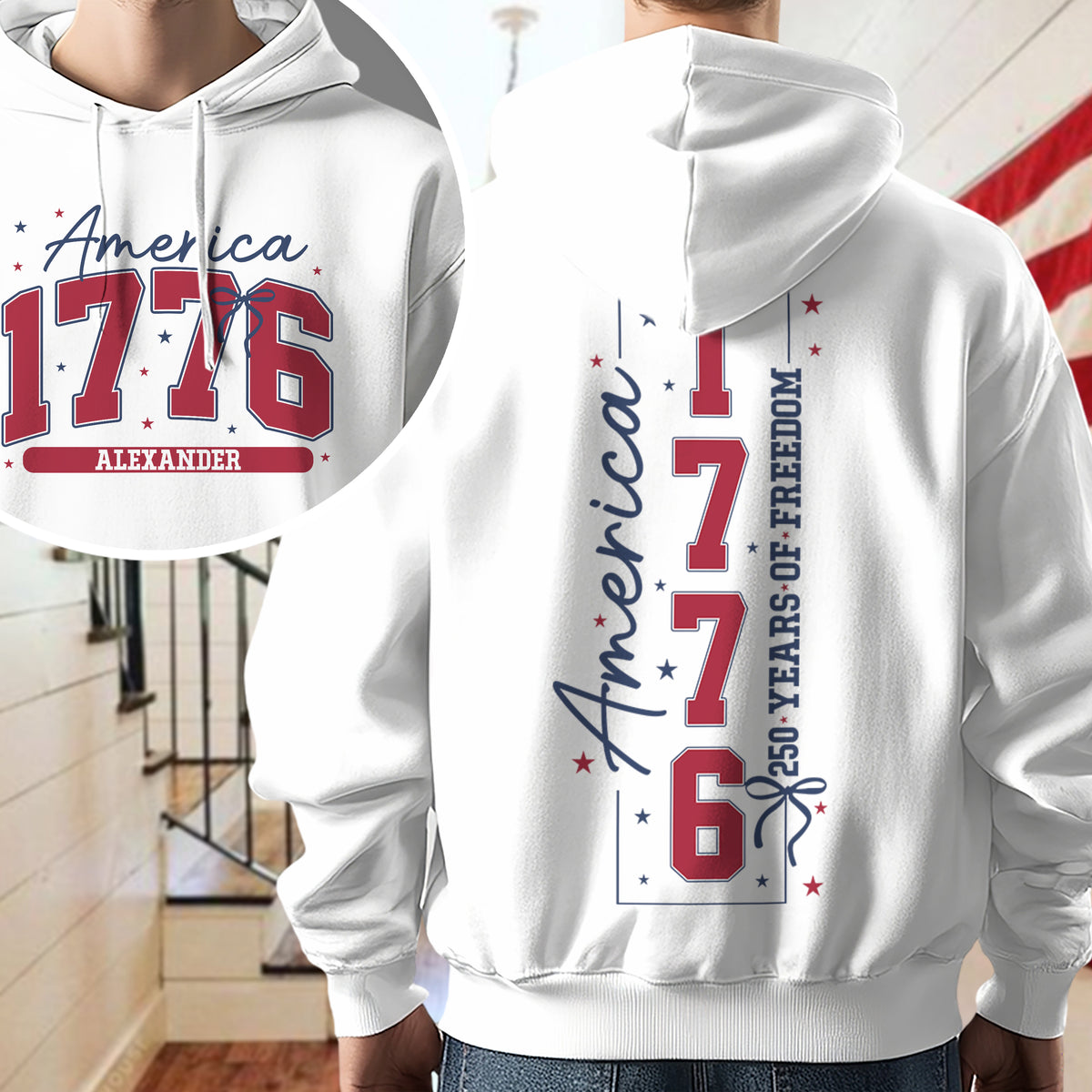 Custom Name 250 Years Of Freedom Front And Back Shirt TH10 898829