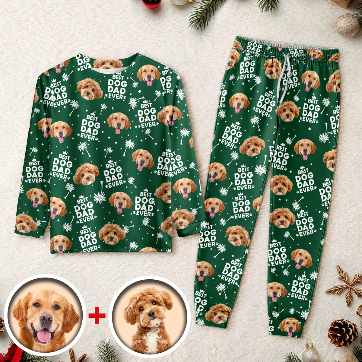 Custom Photo Best Dog Cat Dad Mom Ever Sleepwear CH07 899114
