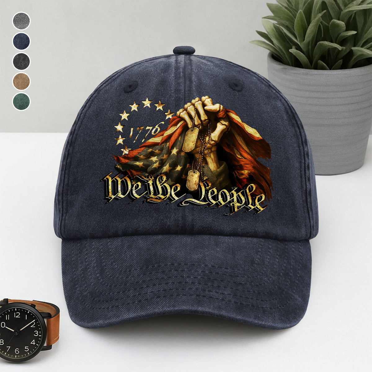 We The People Washed Denim Baseball Cap HO82 N369 894944