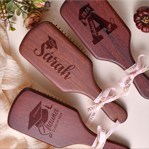 Personalized Graduation Gift Engraved Bamboo Comb Gift For Family, Lover LM32 897535