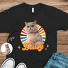 Custom Cute Cat Photo Retro Dark Shirt For Cat Lovers LM32 895743