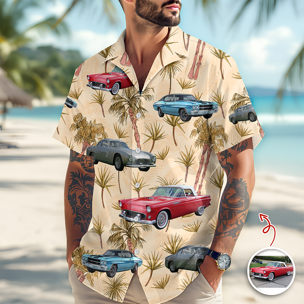 Custom Classic Car Photo Aloha Hawaii Shirt CH07 911560