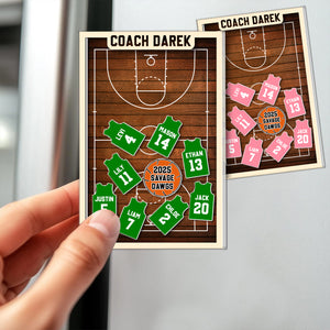 Personalized Coach Basketball Acrylic Apple Shaking Magnet Gift From Students HO82 894286