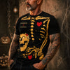 Skeleton Couple Love 3D AOP Shirt, Romantic Skull Skeleton Shirt, Cute Horror Couple Gift, Matching Couple Gift HO82 903520