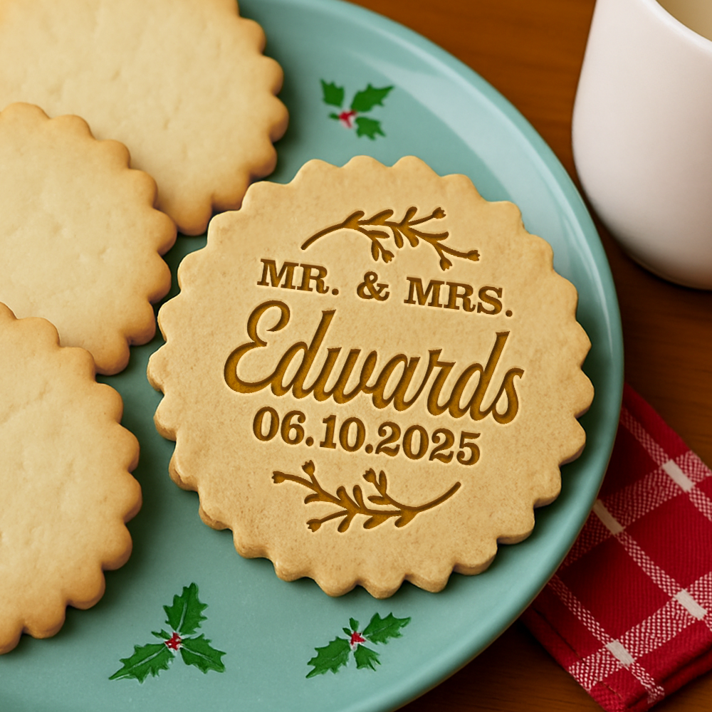 Personalized Family Name Couple Cookie Stamp Gift For Wedding Anniversary, Wife, Husband HO82 900586