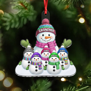 Custom Name Snowman Family Acrylic Ornament CH07 899778