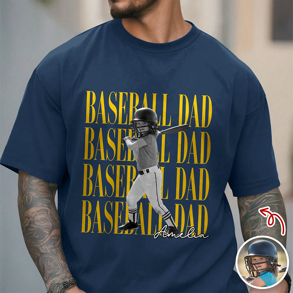 Custom Kid Photo Football Dad Mom Comfort Shirt CH07 911950