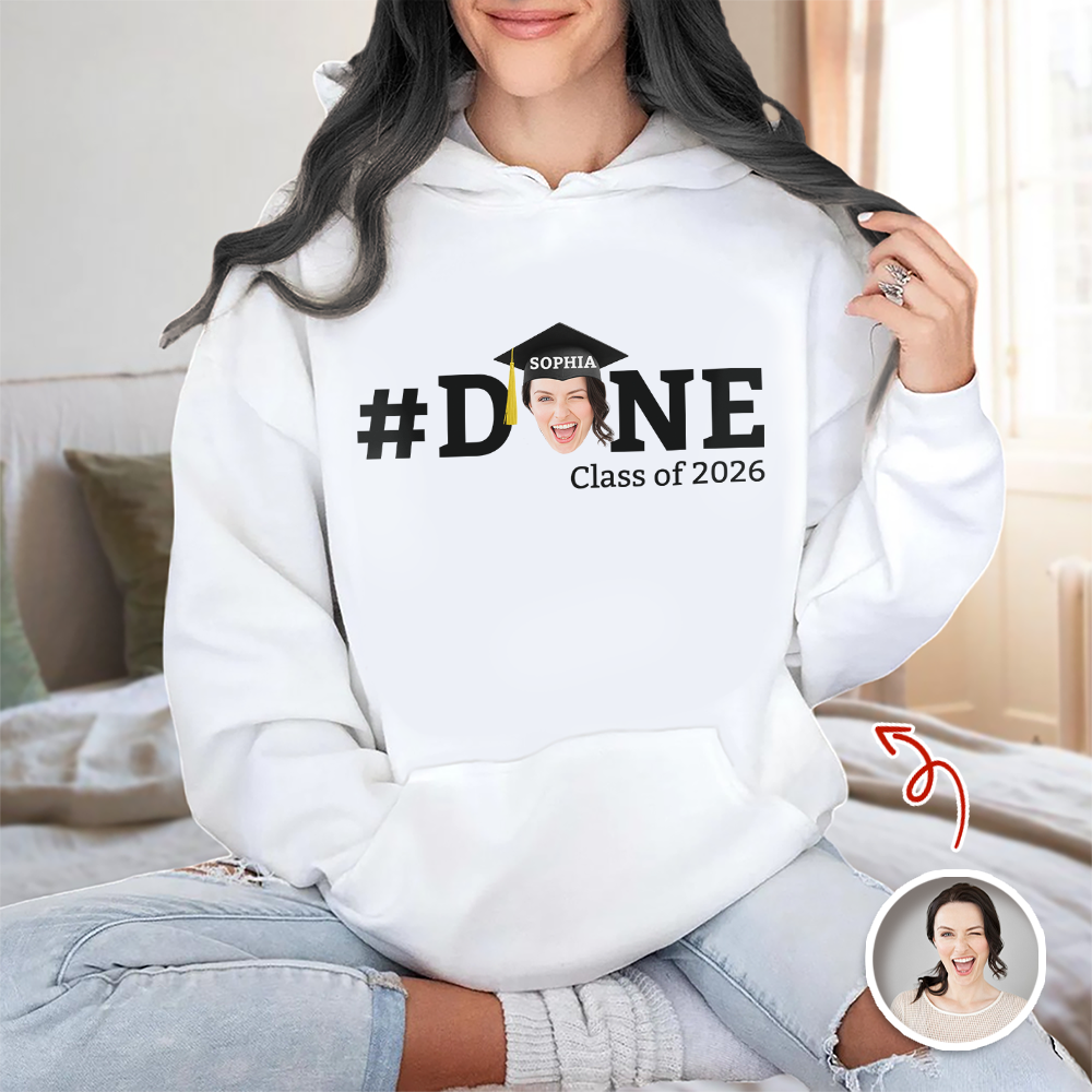 Custom Photo Done 2026 Graduate - Graduation White Shirt HA75 920470